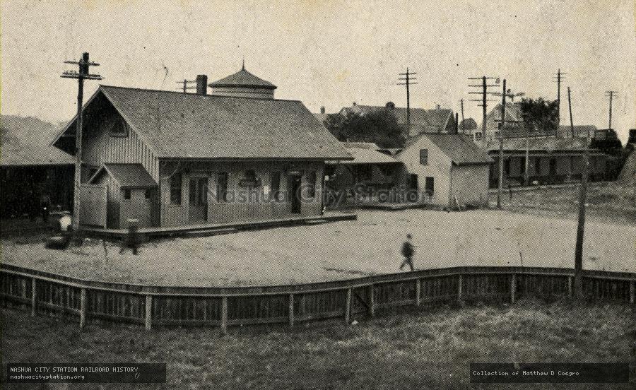 Postcard: Boston & Maine Railroad Station, Hampton, N.H.
